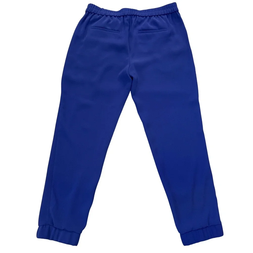 J.‎ Crew Royal Blue Jogger Pants Elastic Waist Zipper Pockets Women's Size 4